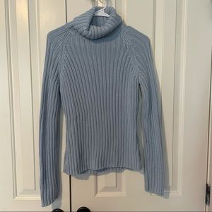 light blue london jean turtleneck sweater